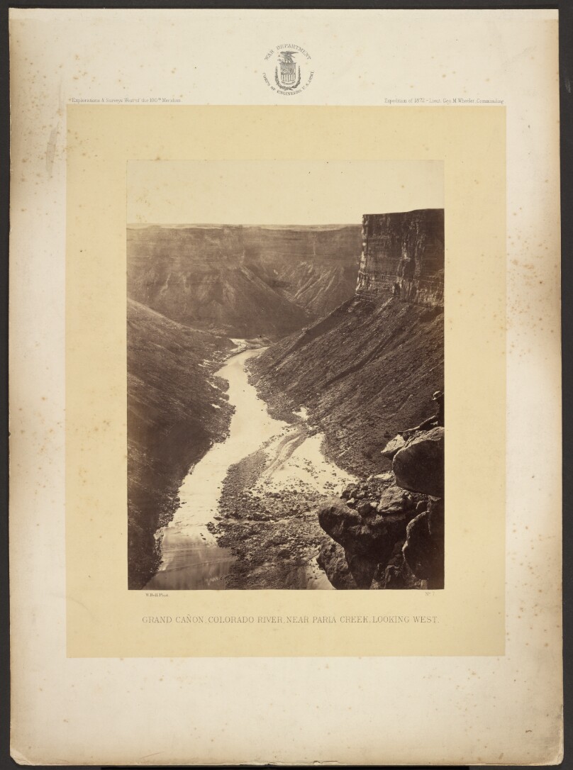 Grand Cañon, Colorado River, Near Paria Creek, Looking West