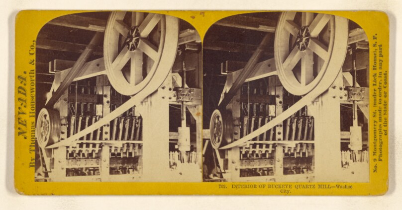 Interior of Buckeye Quartz Mill - Washoe City.