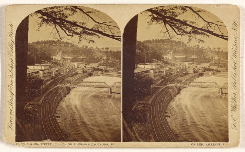 Susquehanna Street - Lehigh River - Mauch Chunk, Pa. On Leh. Valley R.R.