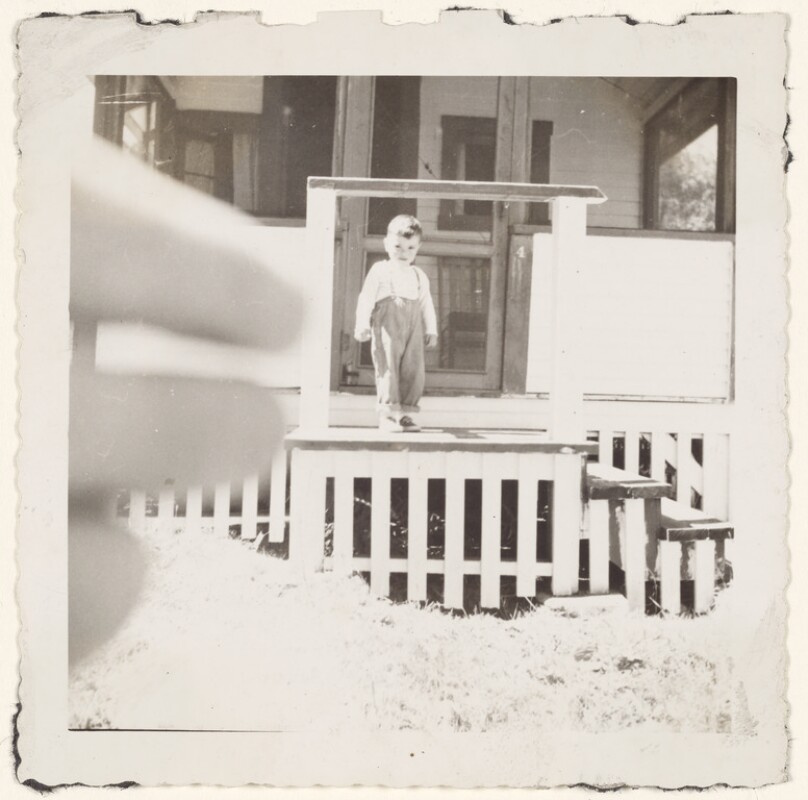 [Boy on porch]