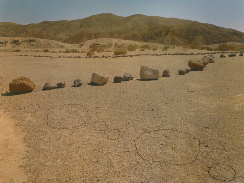 Outlined Boulders, Red Rock Canyon, California