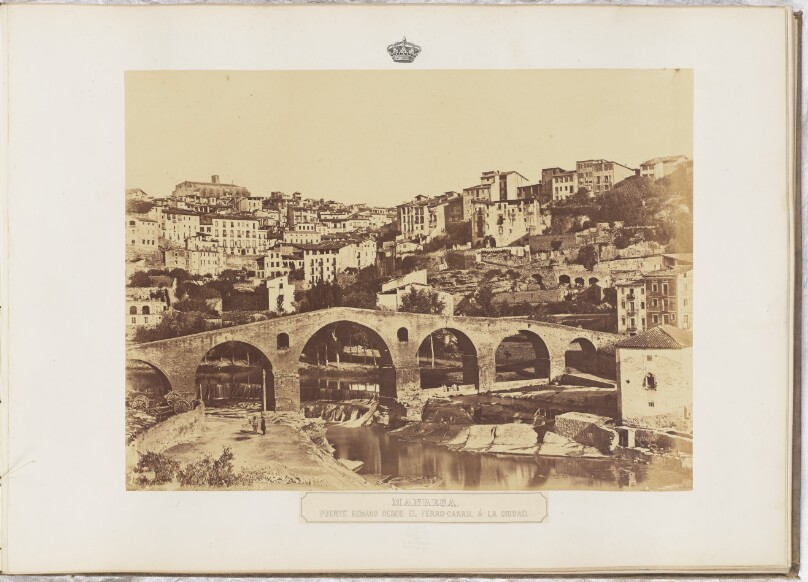 Manresa. Puente Romano desde el ferro-carril á la ciudad