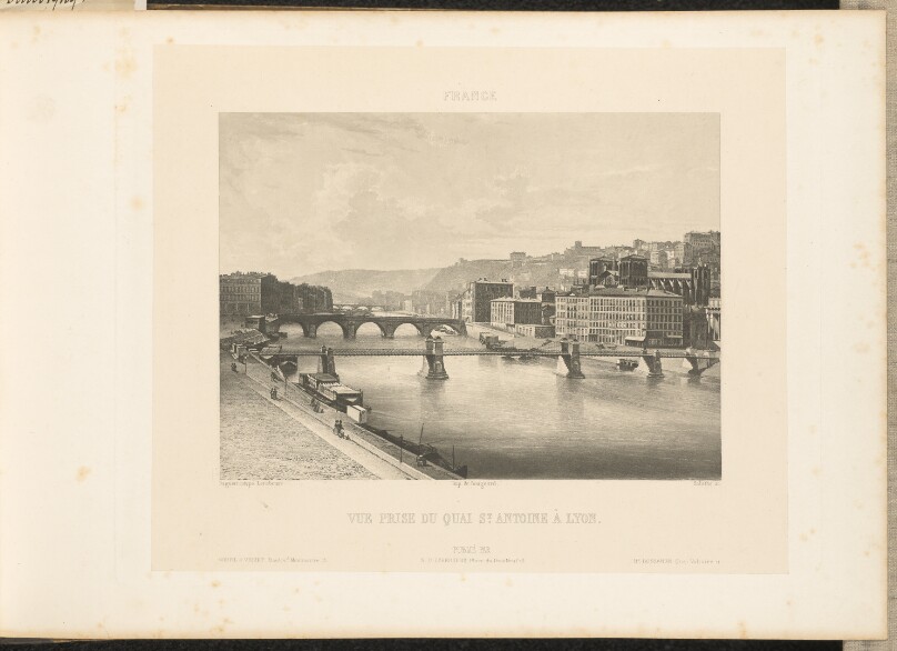 Vue Prise du Quai St. Antoine à Lyon