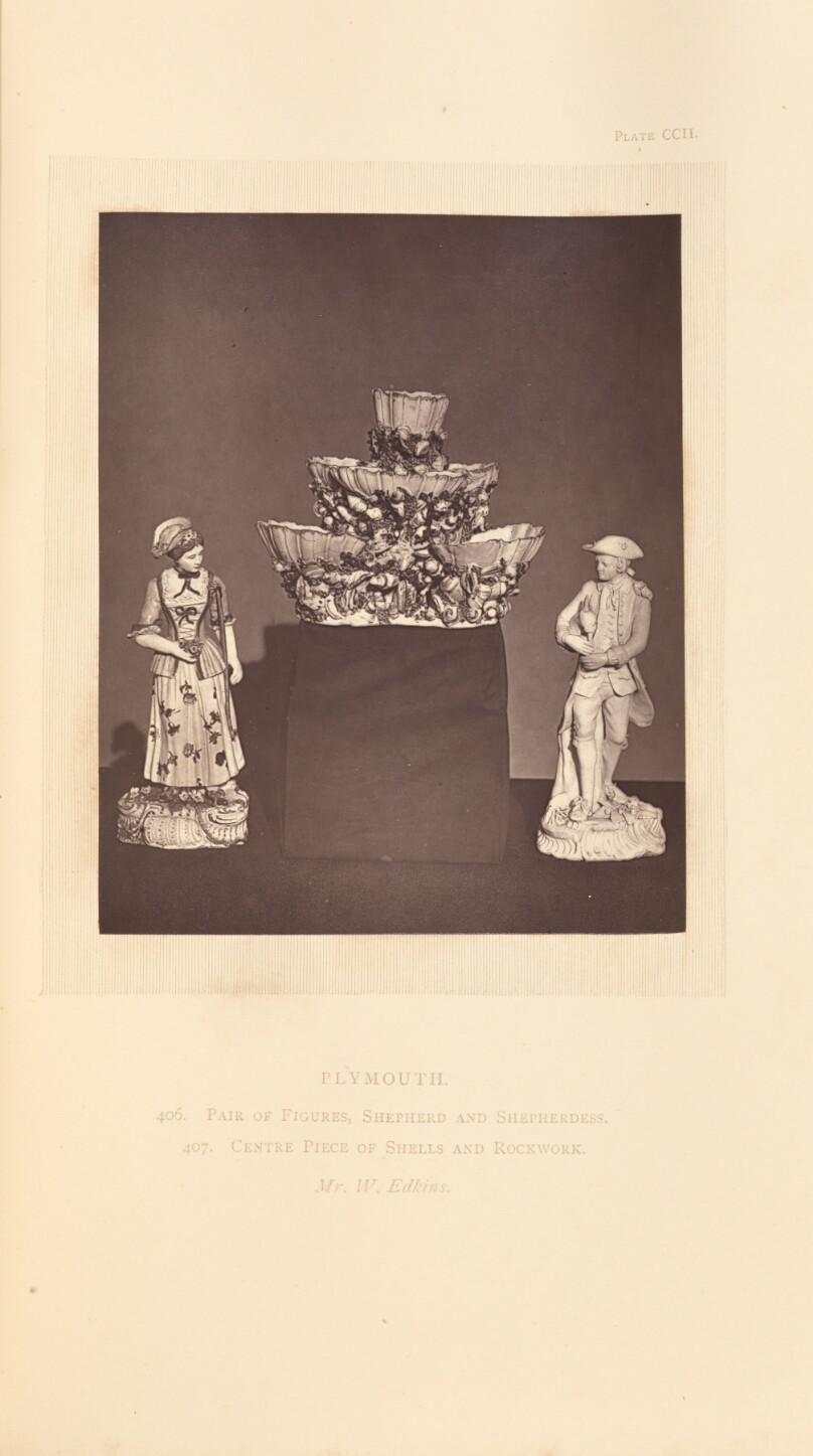 [Centerpiece and pair of figures]