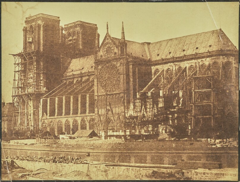 [South side of Notre-Dame, Paris, during Restoration]