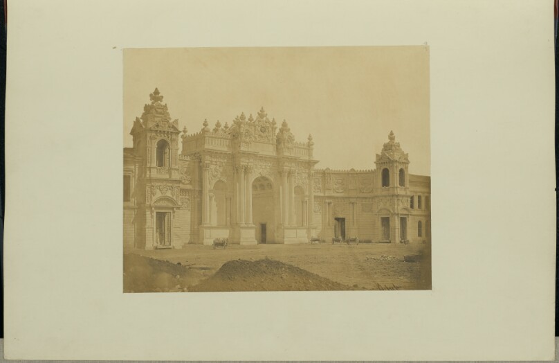 The Gate of the New Palace of Sultan Abdul Medjid, at Dolmabactchi