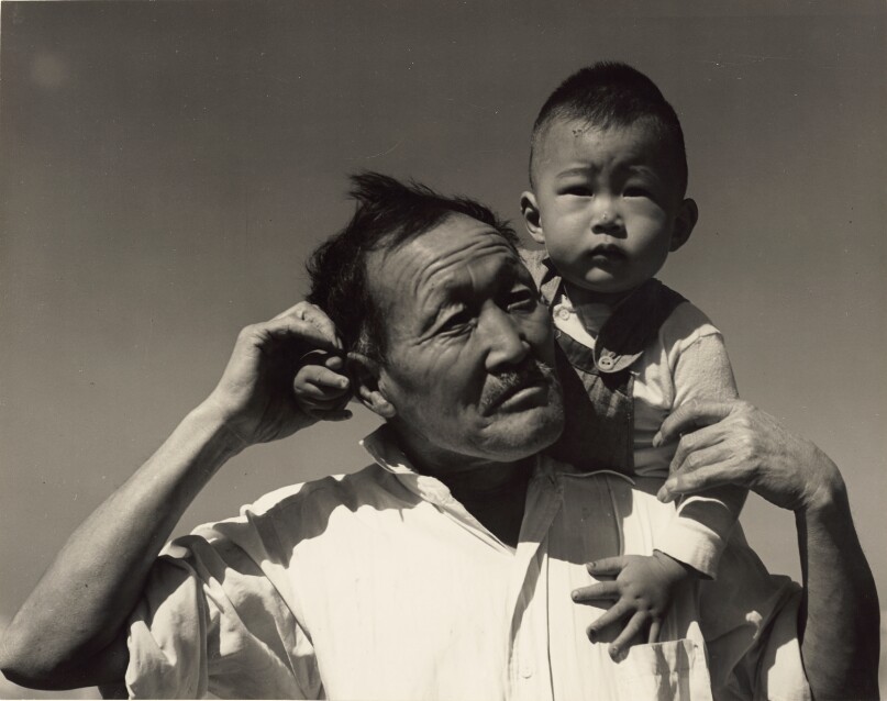 Grandfather and Grandson, Manzanar, Owens Valley, California