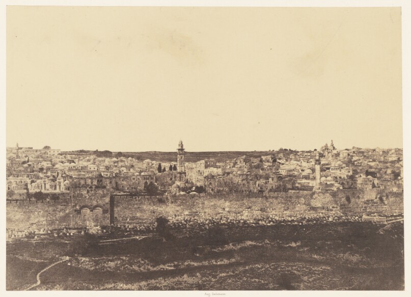 Jérusalem. Enceinte du Temple. Vue générale de la face Est. Pl. 3