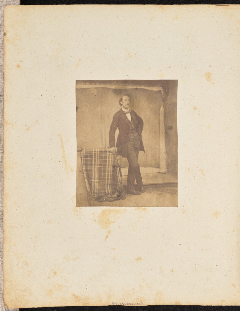 [Portrait of a leaning man]