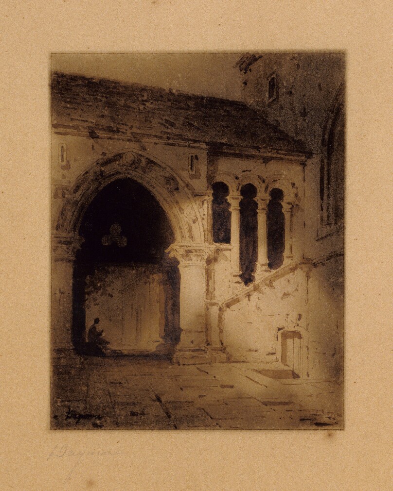 Courtyard of a Gothic Castle