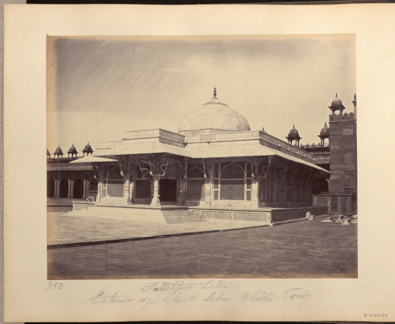 Futtehpore Sikri. Exterior of Shiek Selmi Chisti's Tomb