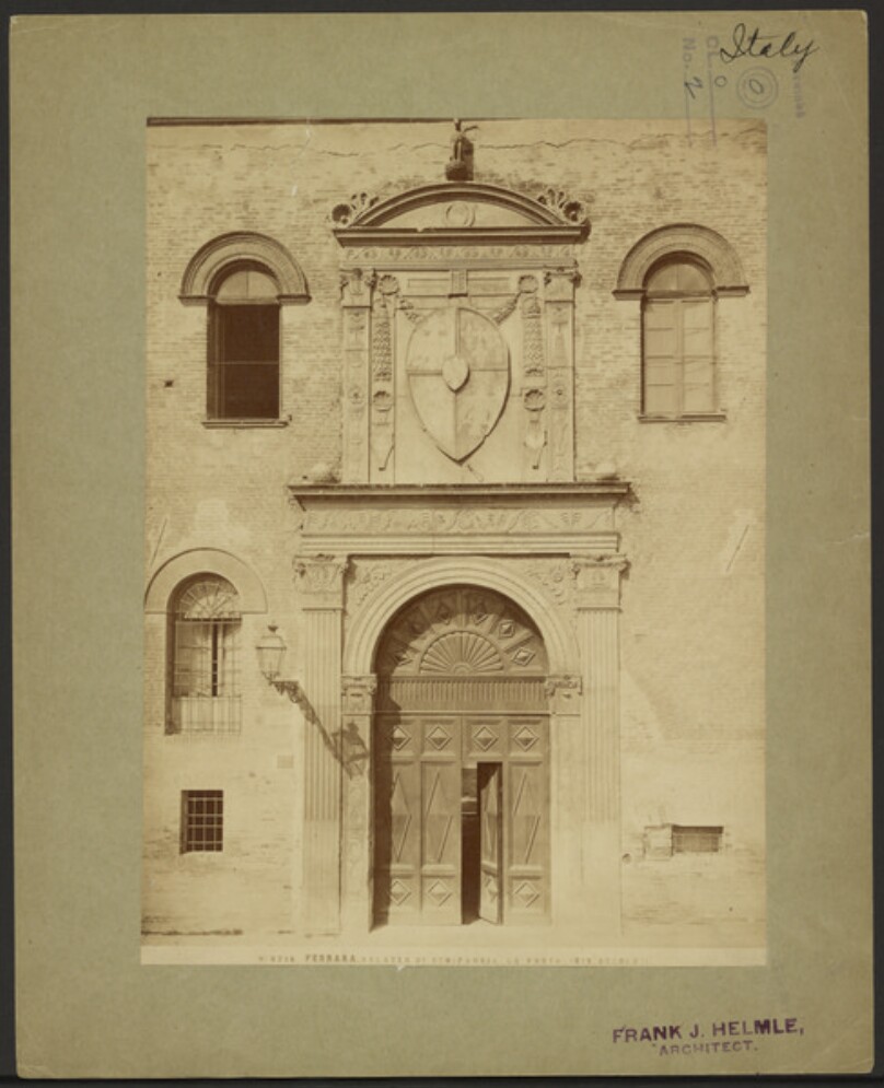 Main door, Palazzo di Schifanoia, Ferrara