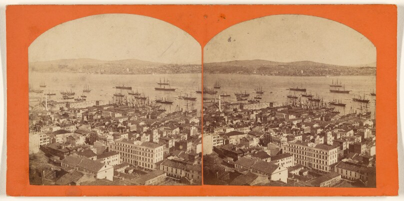 [View of harbor at Constantinople]
