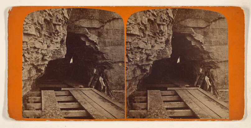 Looking into the Tunnel, upper end. [Fall Creek, N.Y.]