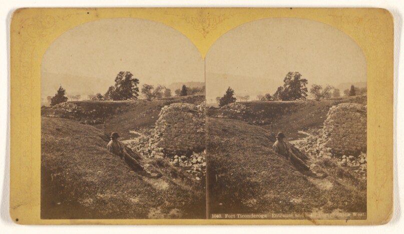 Fort Ticonderoga - Entrance and Sally Point, looking West.