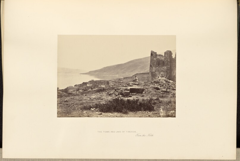 The Town and Lake of Tiberias, from the North