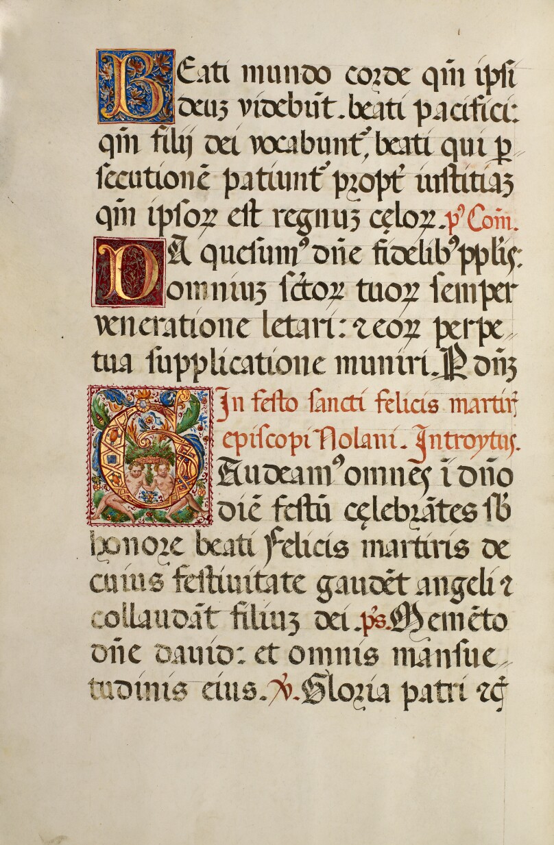 Initial G: Two Dancing Putti