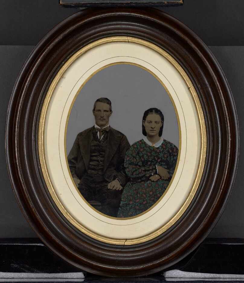 [Portrait of young couple]