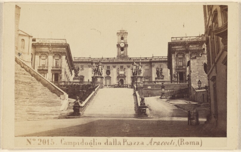 Campidoglio dalla Piazza Aracoeli (Roma).