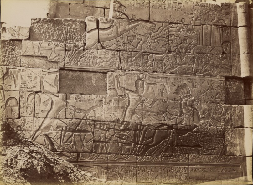[Karnak, Bas Reliefs, The Battle of Ramses] / [Karnak, Bas Reliefs, La Bataille de Ramses]