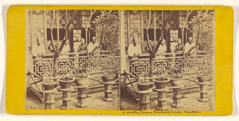 Outside View of a Wealthy Chinese Merchant's House, Canton, China.