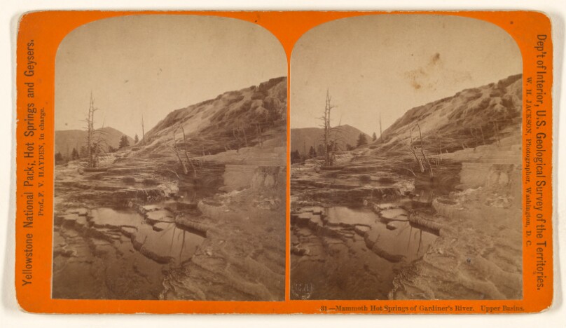 Mammoth Hot Springs of Gardiner's River. Upper Basins.