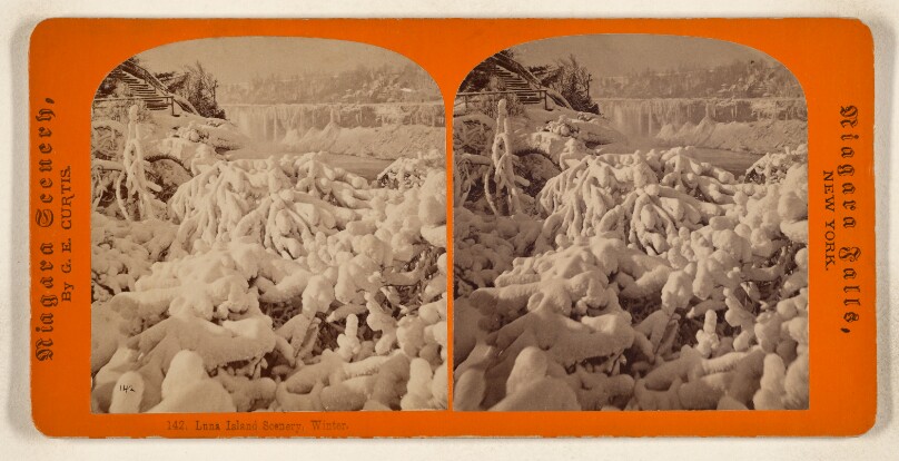 Luna Island Scenery, Winter. [Niagara Falls, N.Y.]
