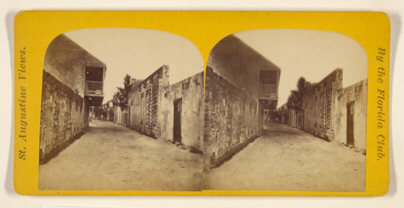 St. George Street, Showing the Old Spanish portion of St. Augustine.