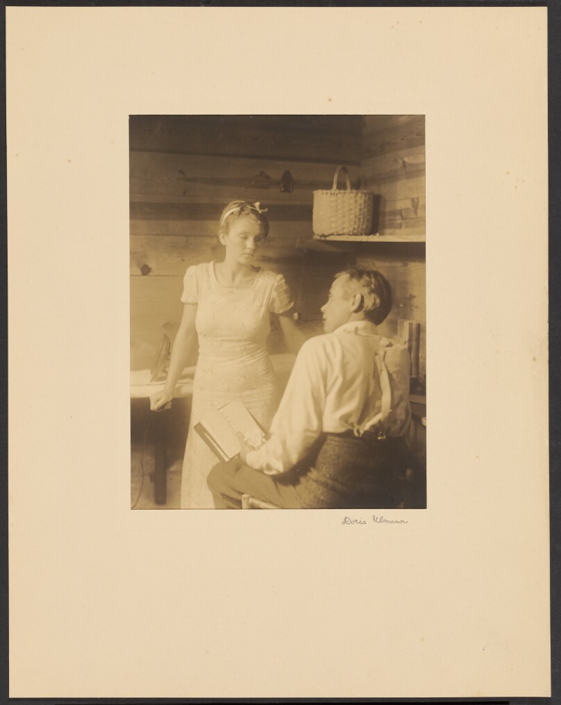 John Jacob Niles with Blanche Scroggs, Brasstown, North Carolina