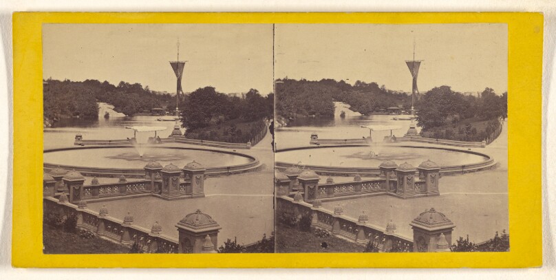 A Visit to the "Central Park" in the Summer of 1863. Instantaneous View of the Lake From the Terrace.