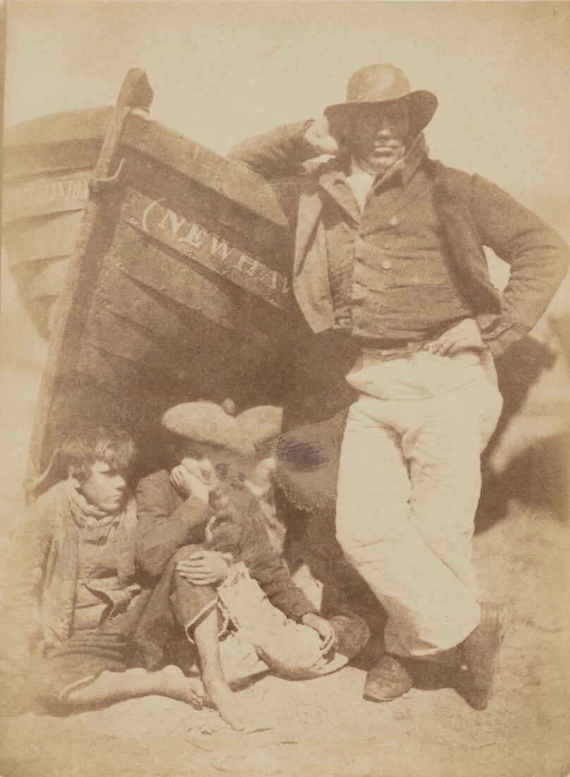 [James Linton and three unknown boys]