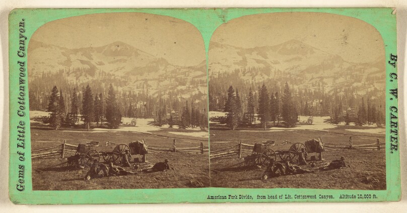 American Fork Divide, from head of Lit. Cottonwood Canyon. Altitude 10,000 ft.