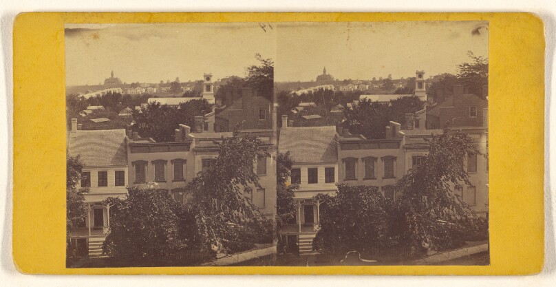 [High angle view of an unidentified town]