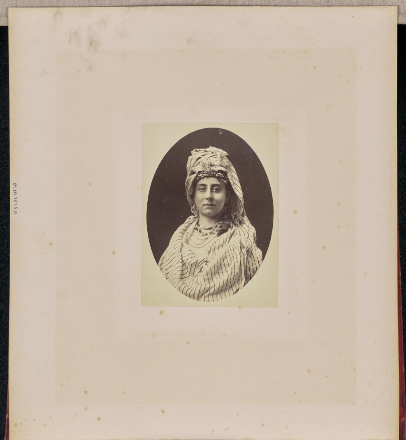 [Oval portrait of a woman]