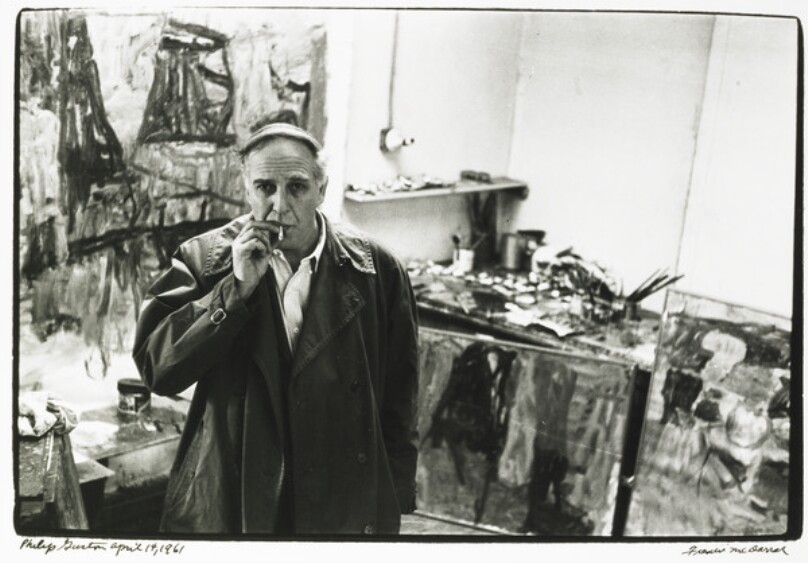 Philip Guston in his 34th St. Studio