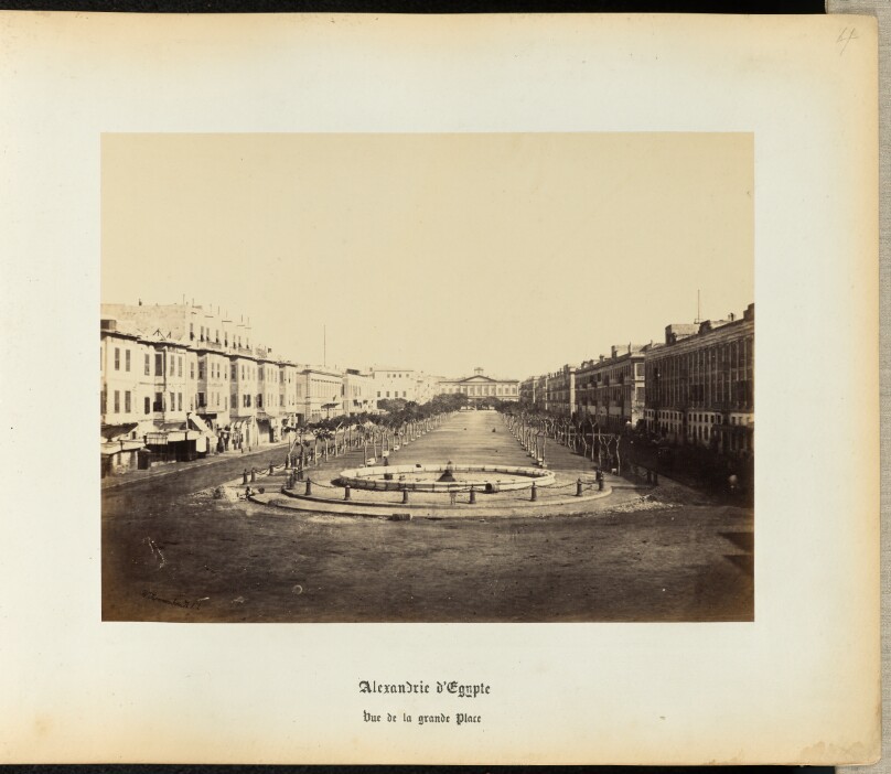 [Alexandria, Egypt, view of the central square]