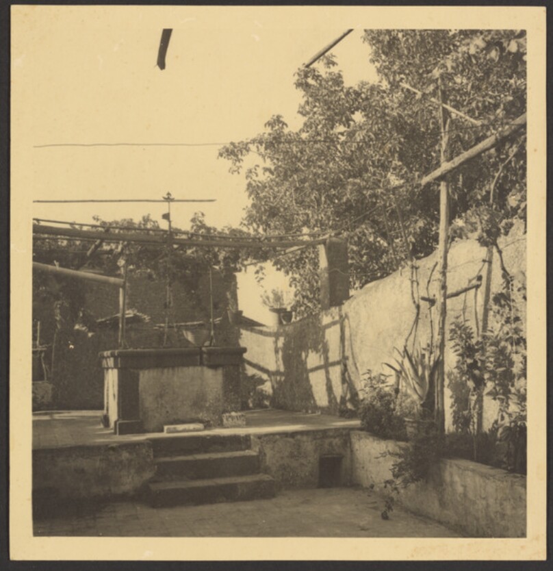 [Patio scene]