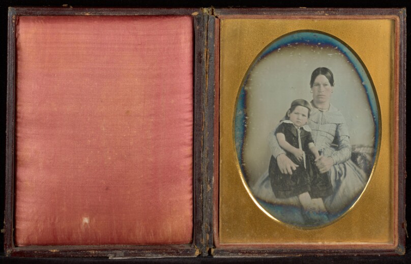 [Portrait of a Seated Woman with a Young Girl on Her Lap]