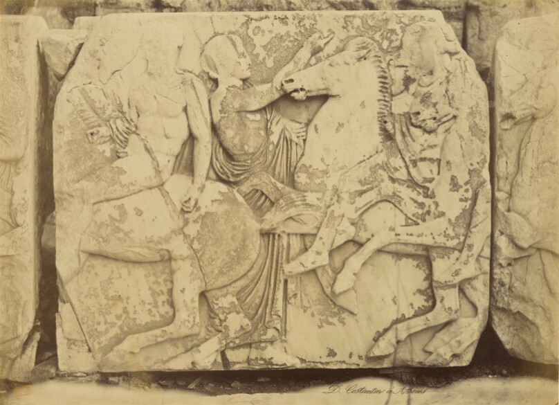 [Athens - sculptural fragment, Parthenon frieze]