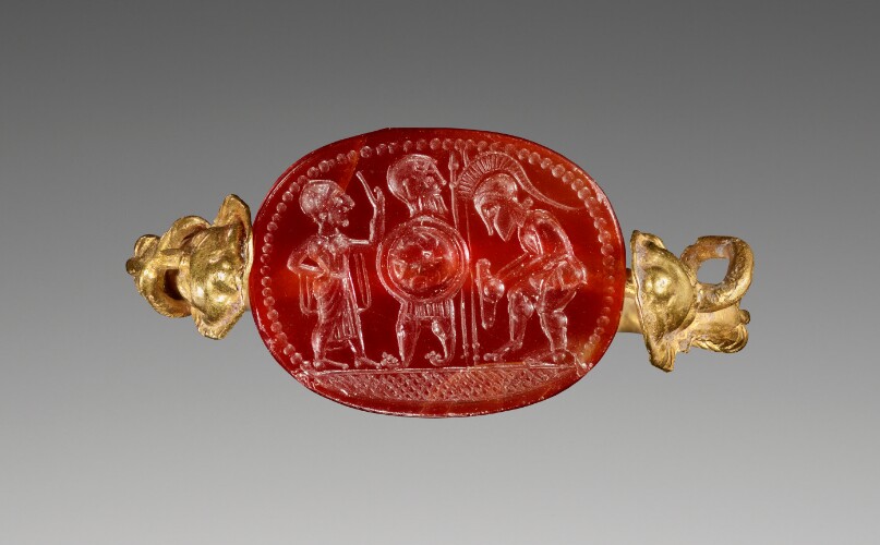 Scarab with Achilles Arming