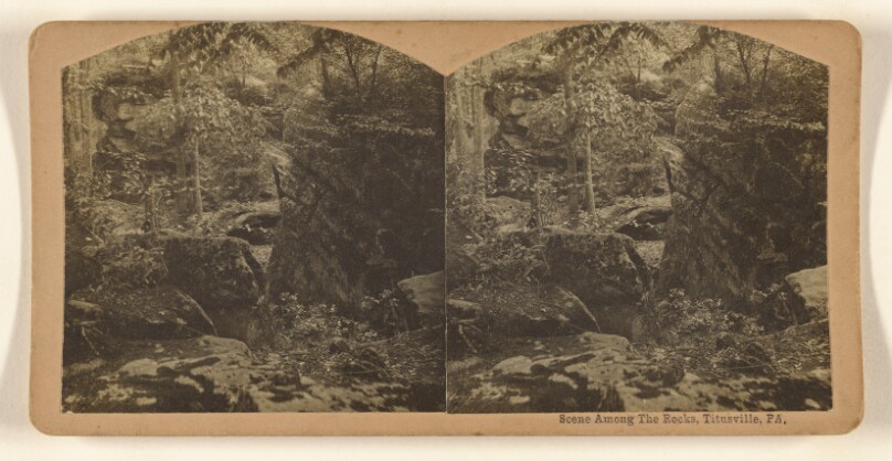 Scene Among the Rocks, Titusville, PA.
