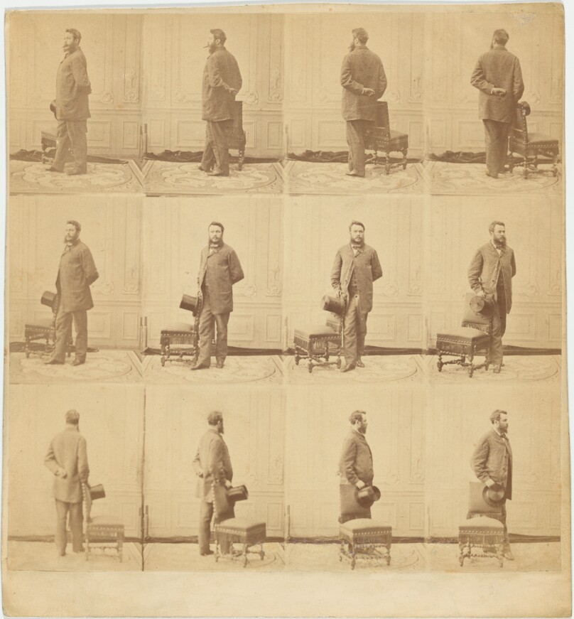 [Adrien Tournachon, self portrait, multiple images]