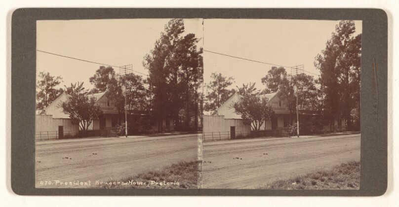 President Krugers Home, Pretoria (recto); The visit of the Duke of Connaught to Johannesburg, Nov. 29, 1910...Eloff St. (verso)
