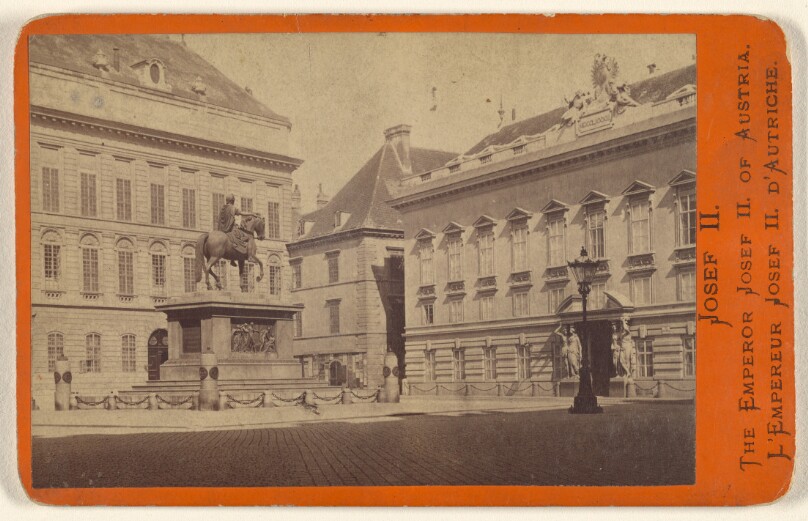 Josef II. [statue in unidentified town square]