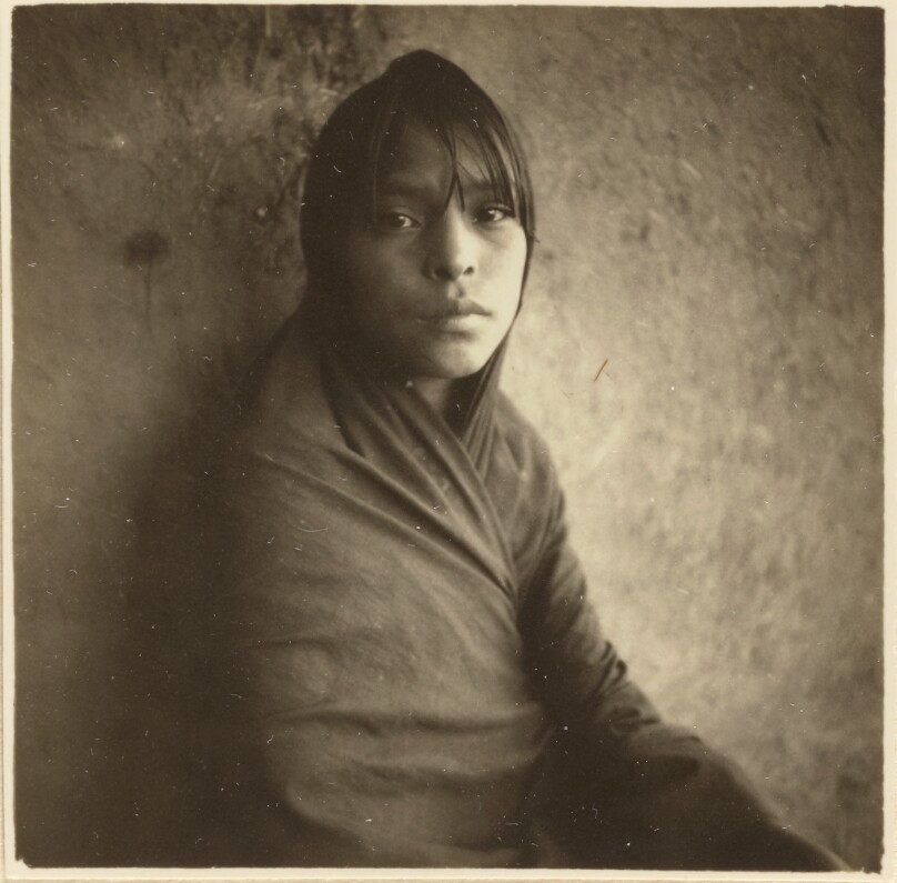 Girl in Shawl, Taos, New Mexico