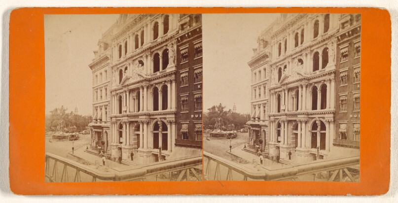 [Park Bank, B'way, New York.]