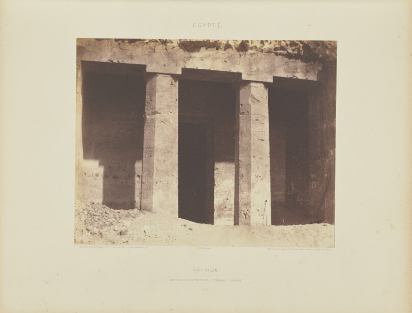Béni-Haçan. Architecture Hypogéenne - Tombeau d'Amoneï