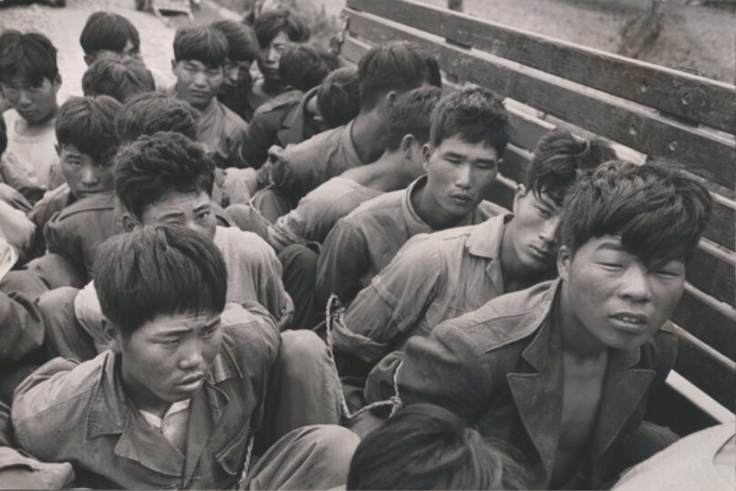 Mutinous soldiers of the S. Korean army taken prisoner after the aborted uprising