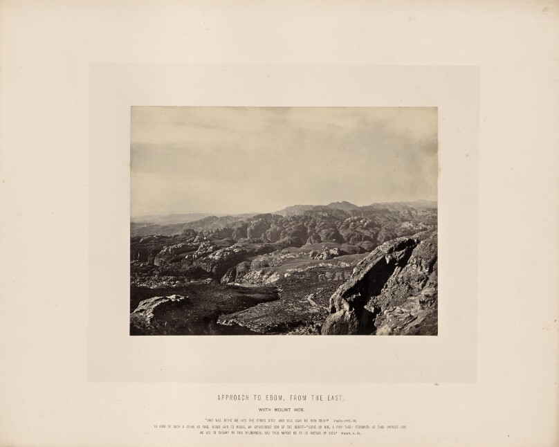 Approach to Edom, From the East