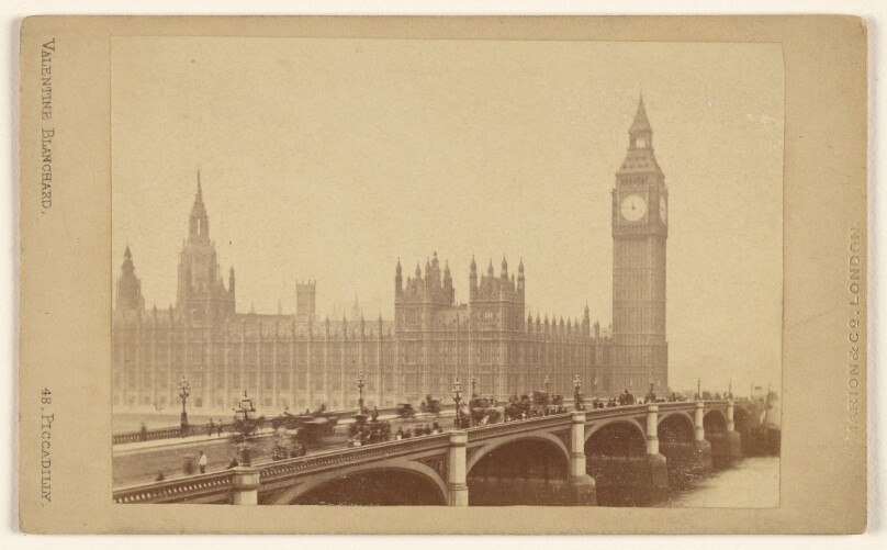 London Bridge with The Houses of Parliament.